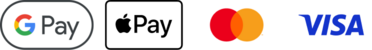 Visa, MasterCard, Apple Pay, Google Pay