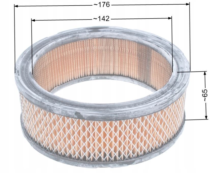 4708303 FILTRO ARIA MOTORE KOHLER K 241 301 321 361 177x64x140 10 12 14 16 HP - Foto 8