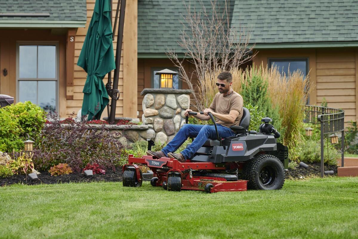 Titan ride online on mower