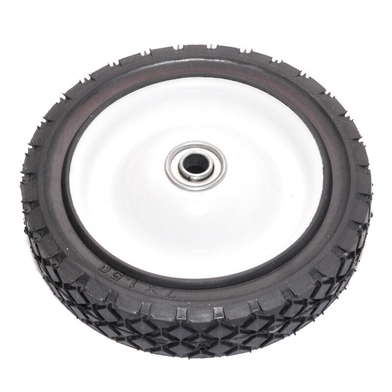 Metal lawn mower best sale wheels