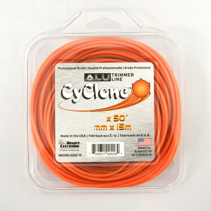 Trimmer line 2,4mm x 15m CyClone Alu