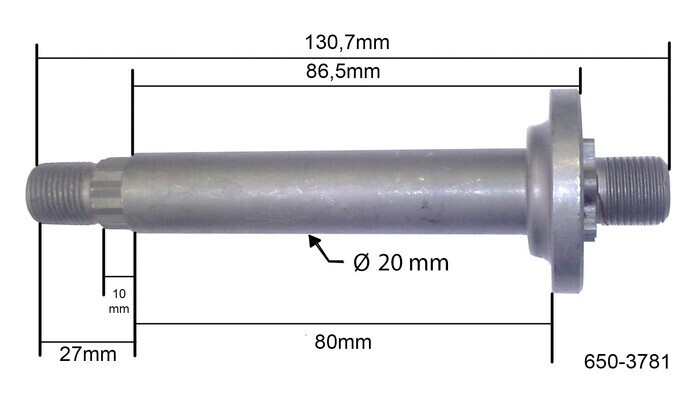 Teravõll MTD 130,7 mm