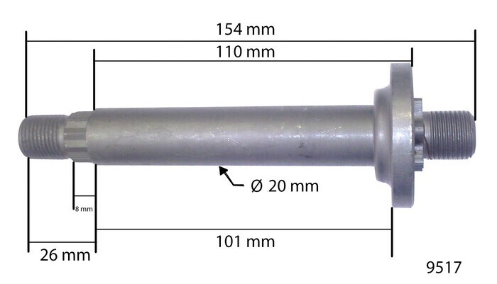 Teravõll MTD 154 mm