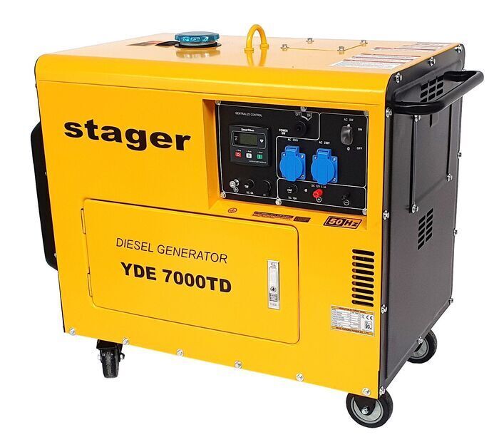 Elektrigeneraator YDE7000TD - 5kW, ühefaasiline, diisel, heli summutav korpus - Stager