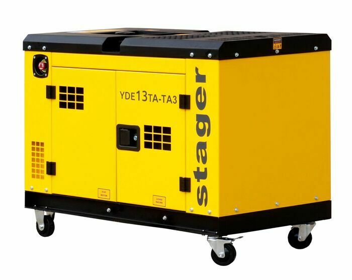 Elektrigeneraator YDE13TA-TA3 - 8,5/10,5kW, ühe&amp;kolmefaasiline, diisel, heli summutav korpus - Stager