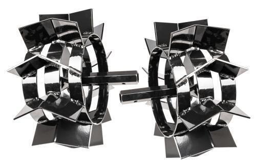 Set of 2 metal wheels 350x6 with manicot 23mm