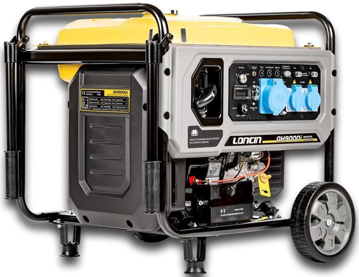 Power Generator GH 9000i - 7,5kW, Single Phase Digital Inverter Generator, petrol - Loncin