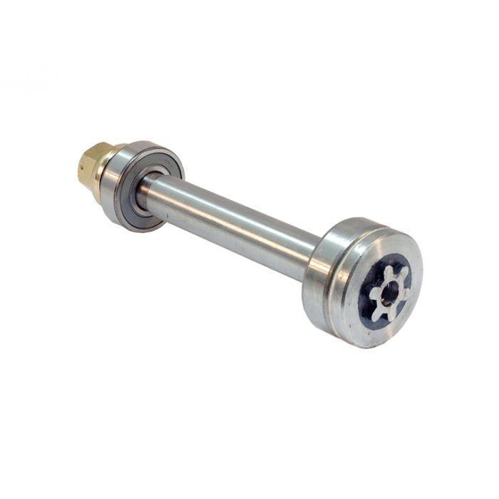 Spindle shaft for 3-mount Spindle Assembly, 6-spoke, for tractor with grass collector, Husqvarna 532165482