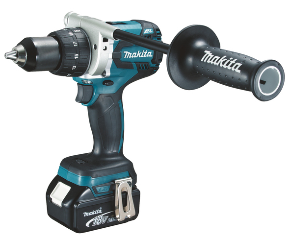 Cordless drill Makita DDF481RTJ - with 2 batteries