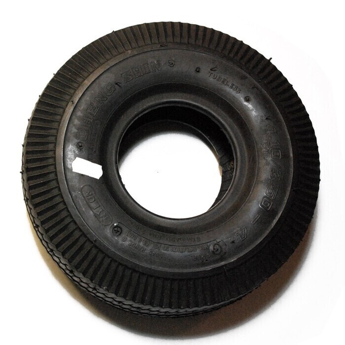 Tire with pattern 4.10/350-4